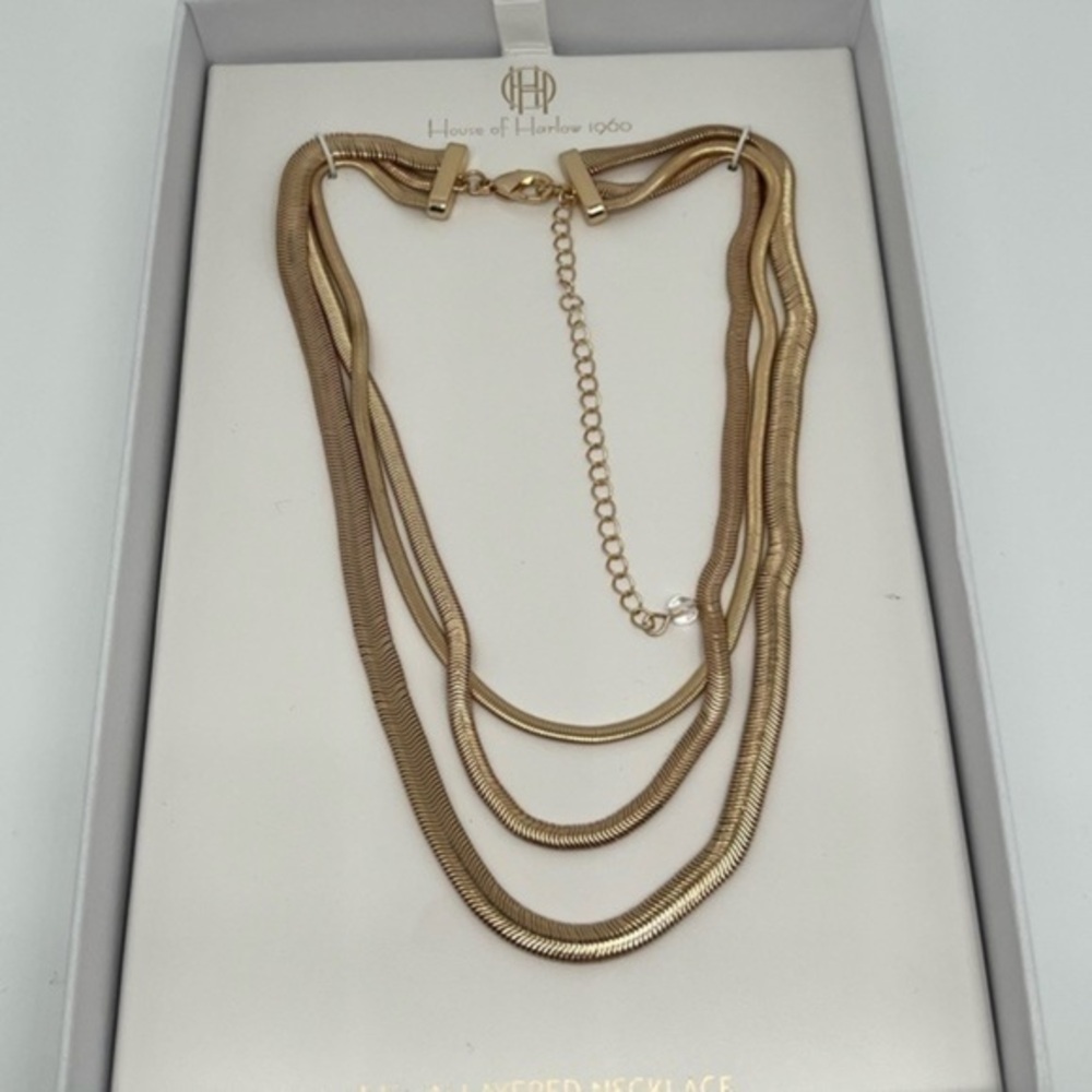 House Of Harlow 1960 14+4 Layered Necklace